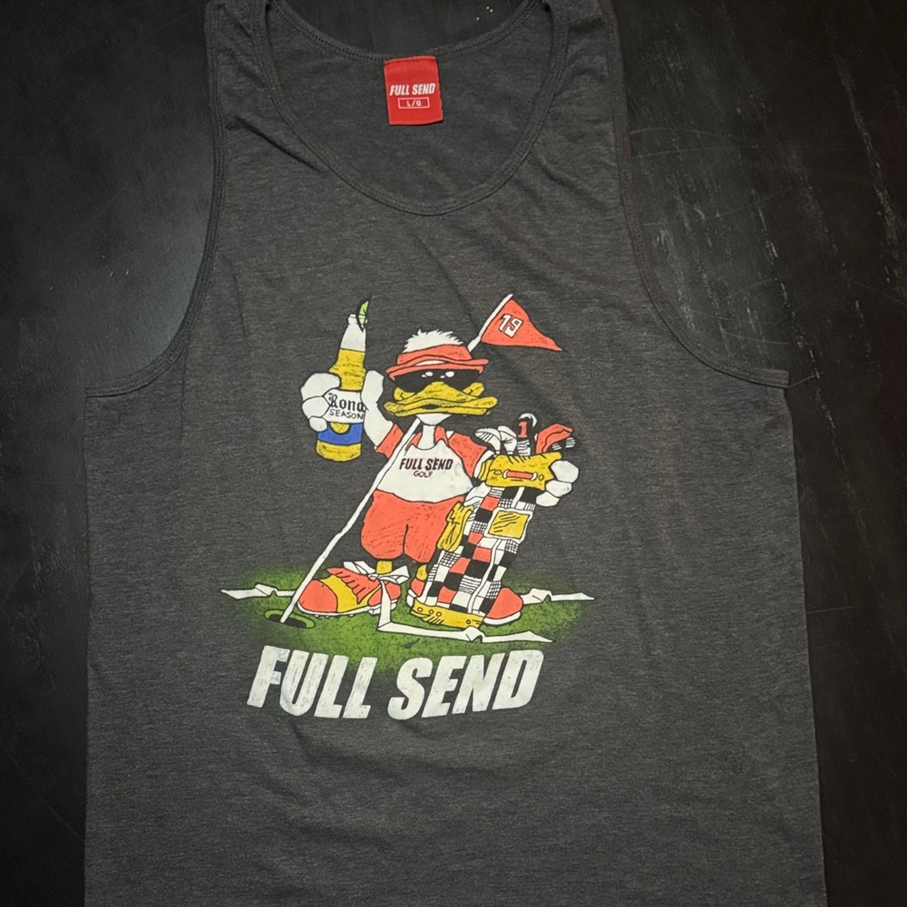 Full Send Graphic Tank Top size Large